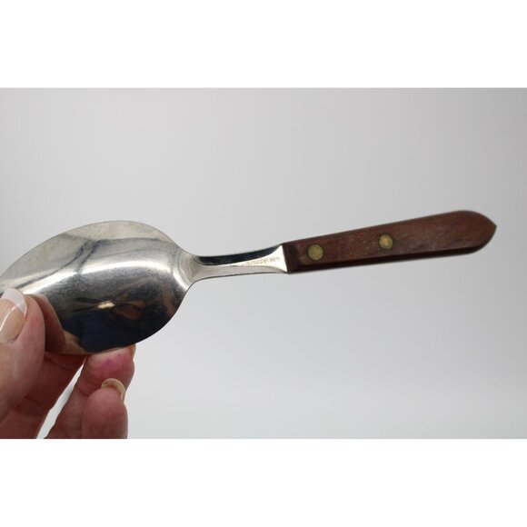 5 Washington Forge Stainless TOWN & COUNTRY Walnut Spoon 93801 Canoe Muffin - Picture 4 of 4